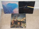3 WELL USED PINK FLOYD ALBUMS MEDDLE, DARK SIDE OF THE MOON & ANIMALS