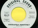 MUSIC MACHINE Double Yellow Line B/W Absolutely Positively PROMO