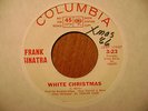 PROMO COLUMBIA 45 RECORD/ FRANK SINATRA /WHITE CHRISTMAS/HAVE YOURSELF MERRY/EX
