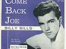 BILLY SILLS   Come Back Joe   teen rock picture sleeve (ONLY) super rare COLPIX