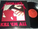 METALLICA kill em all LP 1983 BERNETT REC / FRENCH PRESS / red labels