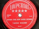 T-BONE WALKER 78 When the sun goes down / Pony tail IMPERIAL R&B mg10