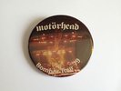 MOTORHEAD - Mega rare Original LARGE 'Bomber Tour 1979' 'bin lid' badge L K