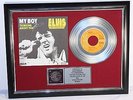 Elvis Presley, My Boy, mit Cover, Platin Record, platin Schallplatte, Award gold