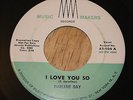 Rare DARLENE DAY Imaginations 45, I Love You So / Will, Music Makers 106 Doo Wop