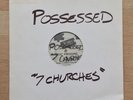 Possessed Seven Churches OG Combat 1985 TEST PRESSING death speed thrash metal 7