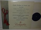 33CX 1113 Bach Violin Concerto Joseph Szigeti Prades Festival Orch Pablo Casals