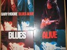 GARY MOORE LP BLUES ALIVE LTD  FIRST UK PRESS VIRGIN WITH  ORG POSTER VERY RARE