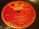 JAZZ LOUIS ARMSTRONG HOT FIVE LONNIE JOHNSONGot No Blues/I'm Not Rough OKEH 8551