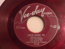 THE SPANIELS Let's Make Up RED VINYL VEE-JAY DOO WOP 45 Play It Cool WOW LISTEN