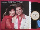 VERY BEST OF LORETTA LYNN & CONWAY TWITTY - AUTOGRPAHED LP - MCA 3164 LP COUNTRY