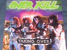 Overkill Taking Over LP 1987 Original Atlantic/Megaforce w/ Lyrics Inner