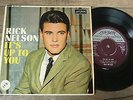 Rick Nelson - It's Up To You 1960 UK EP LONDON