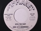 JOHN LEE'S GROUNDHOGS: Over You Baby / I'll Never Fall In Love Again 45 (dj) ra