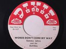 SAMMY JOHNS & DEVILLES: Words Don't Come My Way / Making Tracks 45 Rock & Pop