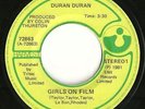 DURAN DURAN -Girls On Film- RARE 1981 CANADIAN Harvest 45  CANADA 