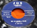 Rare OG R&B Rocker 45 : V. and B.B.   Let's Begin Again   J & S 1623
