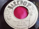 Rare Reggae 45 : Horace Andy   The Love Of A Woman   Blessed Dub    Jackpot