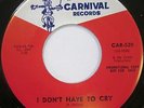 THE TOPICS She's So Fine bw I Don't Have To Cry 45 CARNIVAL PROMO Nothern Soul