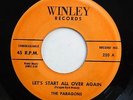 PARAGONS east coast WINLEY 45 Let's start all over again Stick with me Baby w291