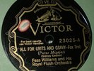 78rpm Jazz Victor 23025 - FESS WILLIAMS ROYAL FLUSH ORCH - All For Grits
