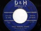 STARFIRES 45 These foolish things / Let's do he pony D & H Doowop w4570