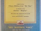 HMV BLP 1009 *FURTWANGLER* SMETANA VLTAVA MA VLAST SHUMANN MANFRED * 10