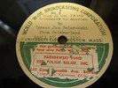 Rare 1940 WWII Radio broadcast only 78 Ignace Paderewski Polish relief fund HEAR