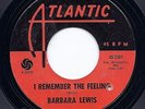 Northern Soul 45 BARBARA LEWIS I remember the feeling ATLANTIC Hear