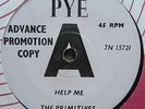 PRIMITIVES - HELP ME  ORIGINAL  UK  PYE  45  DEMO  CLIP MINT