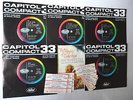 NAT KING COLE JUKEBOX CAPITOL 33RPM STEREO 5 CHRISTMAS DISCS TITLESTRIPS SLEEVES