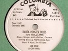 BIG JOE WILLIAMS BANTA ROOSTER BLUES COLUMBIA 78 RARE PROMO MINT- SONNY BOY