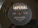 Vintage 78 RPM Record on Imperial 1452 Ricky Nelson: Stood Up/Waitin' in School