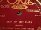 HOT JAZZ  78 RPM  CLARENCE WILLIAMS Or w King Oliver Okeh 8592 E++ Mountain City