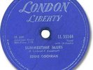  EDDIE COCHRAN Rock'n Roll Guitar 78 RPM Record. Summertime Blues