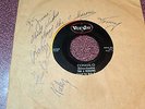 THE FOUR SEASONS BIG GIRLS DON'T CRY CONNIE O 45 SIGNED AUTOGRAPHED SLEEVE ALL 4