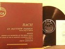 VOX DL 6070 BACH ST. MATTHEW PASSION LEHMANN  1950 4LP VG++ TO NM