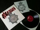 Saxon - Strong Arm Of The Law LP UK 1980 NM/NM with large sticker  # Heavy Metal