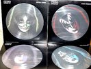 KISS Vinyl Solo Alben komplettes 4er Set Picture Disc Japan mit Cover + Lyrics