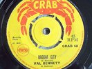 VAL BENNETT Reggae City / CANNON KING  Mellow Trumpet CRAB 1969 UK VG rocksteady