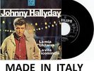 JOHNNY HALLYDAY LA MIA CHITARRA 45 TOURS VINYL ORIGINAL ITALIEN ITALIE ITALY