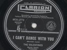 AC DC  THE VALENTINES  Rare 1st 1967 Aust Only 7