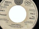 Black Sabbath Paranoid VERTIGO SWIRL Vinyl Single 7inch NEAR MINT Vertigo