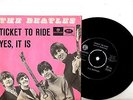 BEATLES 7'' PS Ticket to Ride Denmark NICE CONDITION RARE R 5265 Danish 45