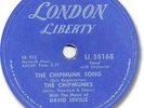 The CHIPMUNKS Christmas 78 RPM Record. The Chipmunk Song