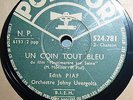 78 TOURS / EDITH PIAF / POLYDOR 524781 / UN COIN TOUT BLEU /TU ES PARTOUT