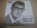 BUDDY HOLLY listen to me UK ORIG EP TRI CORAL 45 EX+