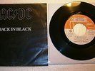 AC/DC - BACK IN BLACK  7/45 PORTUGAL PROMO 1980 RARE PSYCH HARD ROCK AUSSIE
