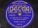 78 RPM -- Joseph Falcon, Decca 17011, V Cajun