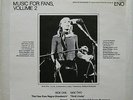 BRIAN ENO Music For Fans, Volume 2 Ltd Ed Vinyl LP  Live 1974 1976